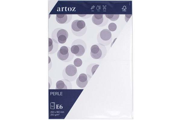 ARTOZ Karten 1001 E6 837226211 250g, weiss 5 Blatt