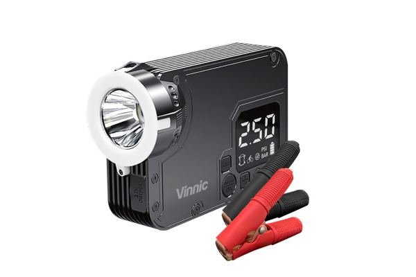 VINNIC 3 in 1 Jumpstarter Air Pump VPCA-A9BK Black
