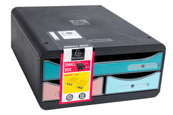 EXACOMPTA Schubladenbox Skandi A4+ 311606D mutlicolor 3 Schubladen