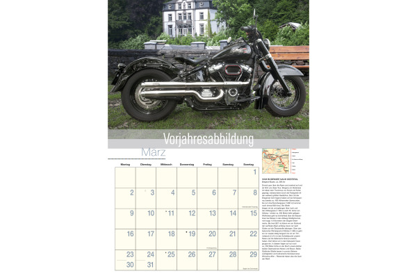 DUMONT Bildkalender 2027 261817 Motorräder & Routen DE 42x29cm