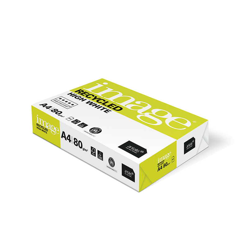 Image Recycled High White Blue Angel 80g, hochweiss 1/4 Palette 25'000 Blatt Box 5x500 Bl./Bg.