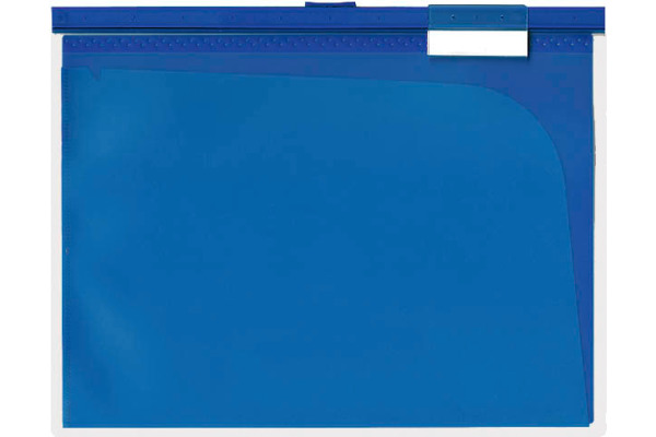 BÜROLINE Hängemappe A4 664053 blau, 6 Fächer 3 Stk.