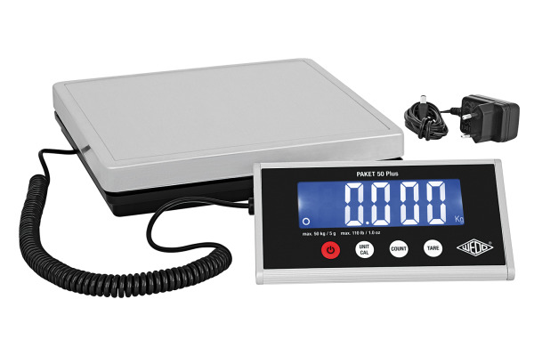 WEDO Paketwaage Paket 50 Plus 507605005 Tragkraft bis 50kg 25x25x5cm