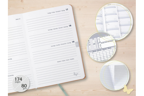 JOLIE Agenda Pure 2027 7J815 1W/2S fairy leaves ML A5