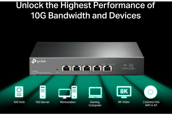 TP-LINK TL-SX105 TL-SX105 5-Port 10G Multi-GB Switch