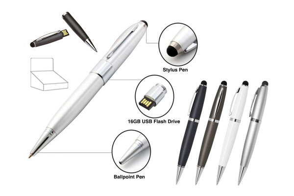 I-TOTAL Touch Pen mit USB-Schlüssel CM3293 16 GB ass.