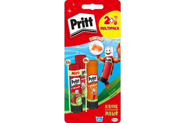 PRITT Klebestift Magische Welt PBS3B gold 2+1 Stück 2x 11g + 1x 10g