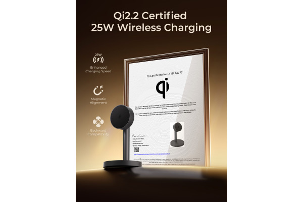 AUKEY Magnetic Wireless Charger LC-MC111B Stand 25W Qi2.2 black