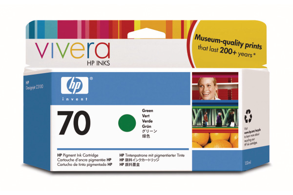HP Tintenpatrone 70 green C9457A DesignJet Z3100/3200 130ml