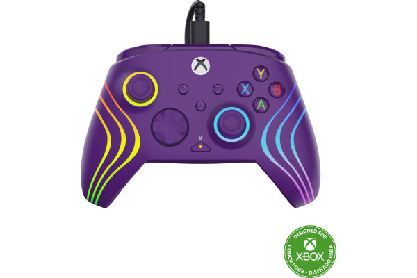 TURTLE B. Afterglow Wave Wired Ctrl. TBC200245 Xbox SeriesX, Purple