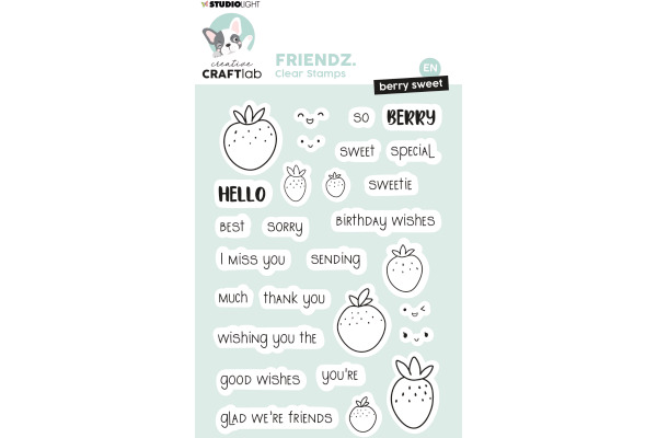 STUDIO LI Klarischtstempel Hello sweetie STAMP347 15.5x11.1x0.3cm