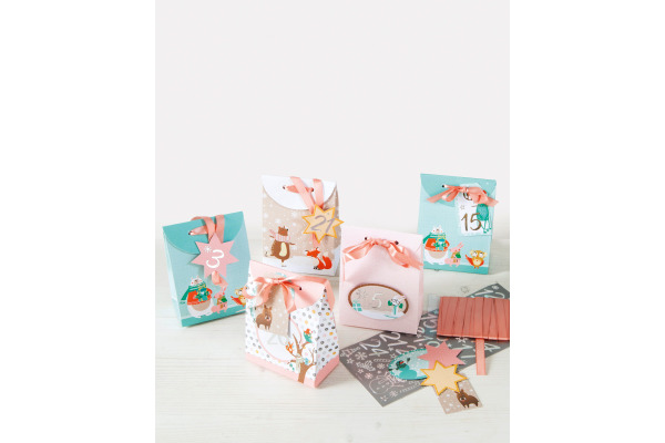 FOLIA Adventskalender Set 9381 Pastell