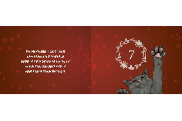 ARS EDITI Adventskalender Hape Kerkelin 136888 Pfoten vom Tannenbaum