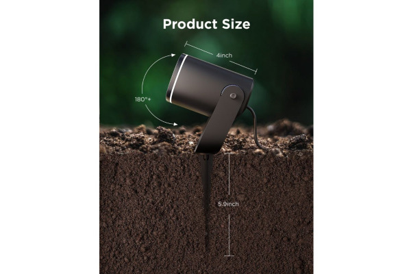 GOVEE Outdoor Spotlights 2 2 Stück H7093311 schwarz, Matter