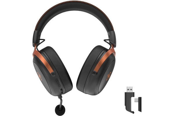 DELTACO Gaming Headset DH340 Wirel. GAM-210 PC,PS5+4,Switch 1,2,Mobile