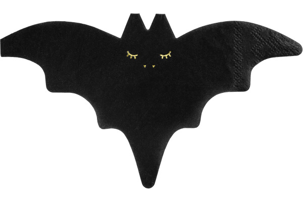 PARTYDECO Servietten 16x9cm SPK6 Fledermaus 20 Stück