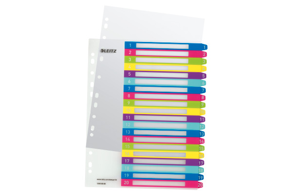 LEITZ Register PP WOW A4+ 12450000 multicolor 1-20