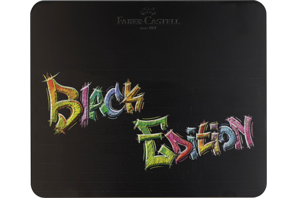 FABER-CA. Farbstifte Black Edition 116490 Metalletui 100 Stück