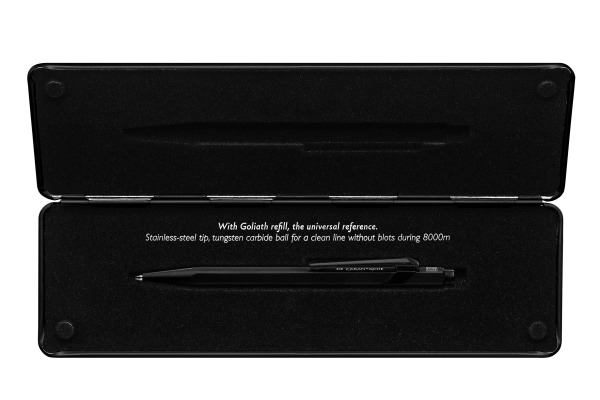 CARAN d'A Kugelschreiber 849 Black Code 849.496 schwarz, mit Metalletui