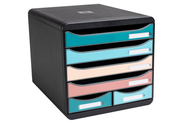 EXACOMPTA Schubladenbox Skandi A4+ 312606D multicolor 6 Schubladen