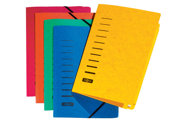 PAGNA Gummibandmappe A4 24007-02 blau 3 Klappen