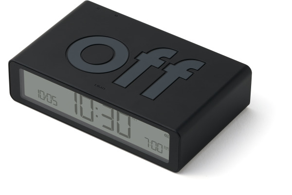 LEXON Wecker Flip Classic LR157N0 schwarz, USB-C