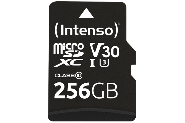 INTENSO Micro SDXC Card PRO 256GB 3433492 with adapter, UHS-I