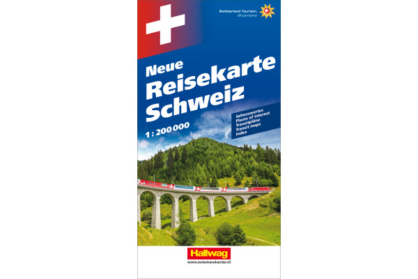 HALLWAG Neue Reisekarte 382833021 Schweiz 1:200'000