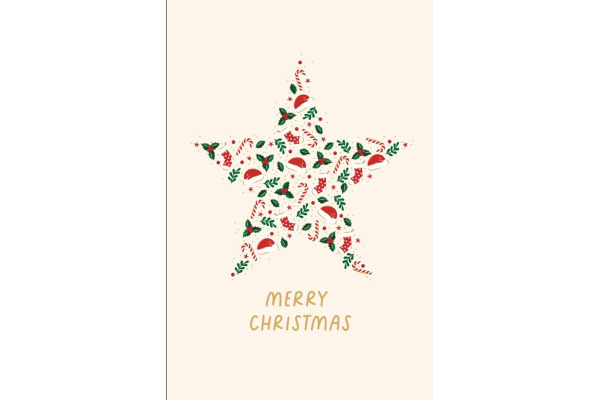 ABC Weihnachtskarten A6 18131 Weihnachtssymbole 5 Stück