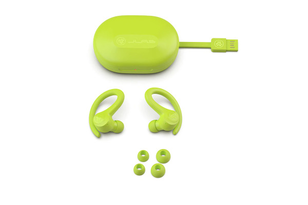 JLAB Go Sport+ Earbuds IEUEBGAIR True Wireless, Neon Yellow