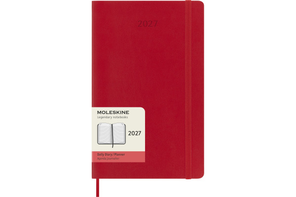 MOLESKINE Agenda Classic Large 2027 DSF212DC3 1T/1S scharlachrot SC 13x21cm