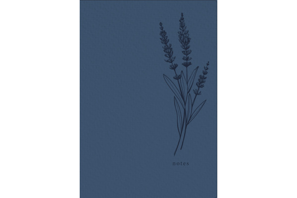NATURVERL Notizbuch Crushpaper A5 11001N Lavendel Mono, dots 80 Blatt
