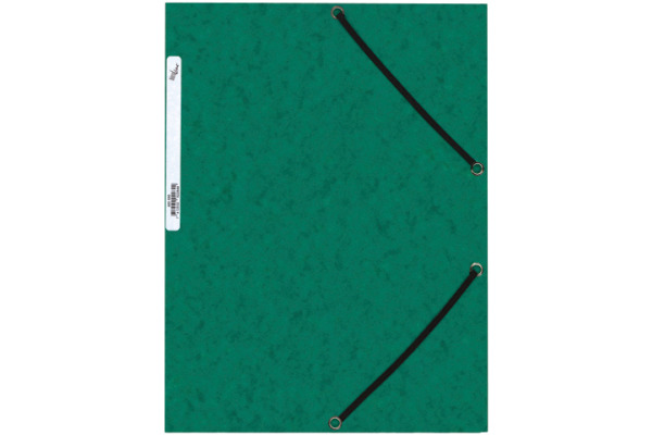 BÜROLINE Gummibandmappe A4 460695PE grün, Karton