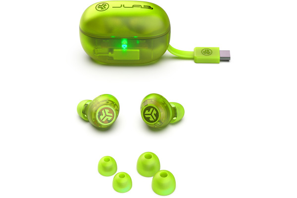 JLAB Go Pop ANC Earbuds IEUEBGOAN True Wirel.Transp.Neon Green