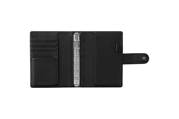 SUCCES Agenda Junior Ringbuch Nappa 84246102U schwarz 11x14.2cm