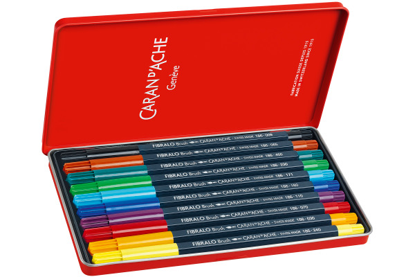 CARAN D'A Classic Fibralo Brush 0.5-5mm 186.310 assortiert 10 Farben