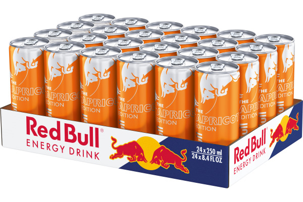 RED BULL Energy Drink Alu RC237868 Apricot Edition 25 cl, 24 Stk.