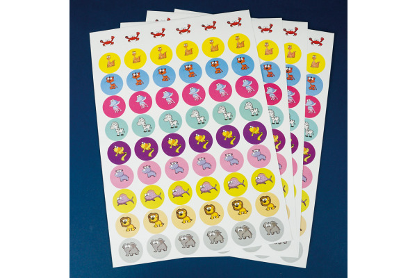 TIME TEX Set Belobigungs-Aufkleber 62767 Tiere 240 Stück