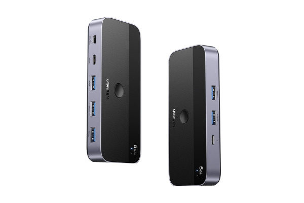 UGREEN 2x4 Sharing Switch Box 15705 USB 3.0 for 2PC's,Black