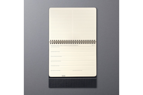 CONCEPTUM Tischkalender 2027 C2781 1M/1S schwarz 21.3x22cm