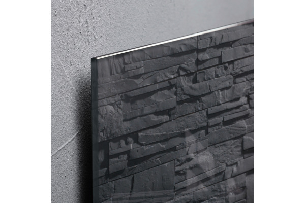 SIGEL Glas-Magnetboard GL249 Schiefer 1300x550x15mm