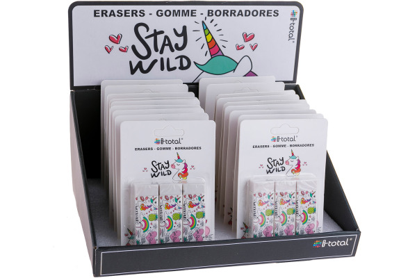 I-TOTAL Radiergummi Einhorn XL1837 3 pcs. 2.2x1.2x6.2cm