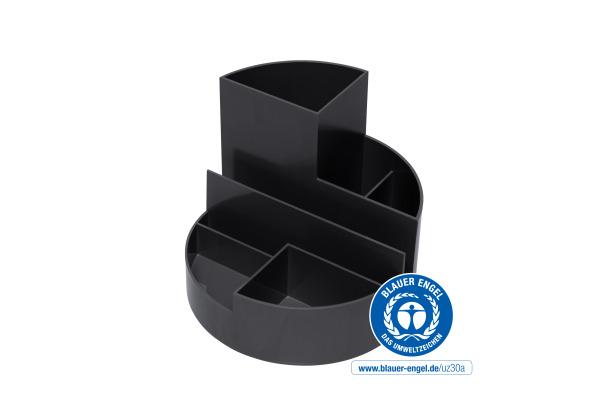 MAUL Stifteköcher Recycle 4117690.E 6 Fächer, 14cm,12.5cm,schwarz