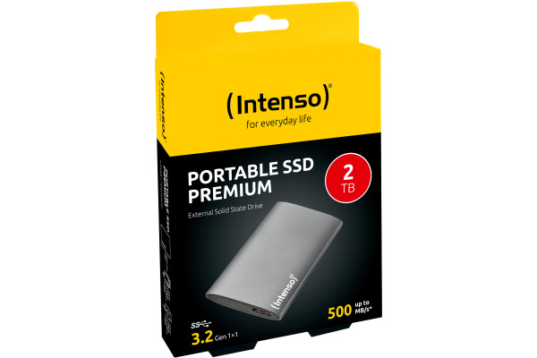 INTENSO External SSD Premium 2TB 3823470 USB 3.0 + Cable 1.8 inch