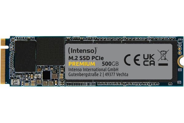 INTENSO M.2 SSD Premium 500GB 3835450 PCIe, m.2 2280