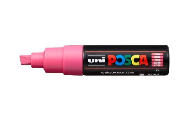 POSCA Marker 8mm PC-8K rosa, Keilspitze