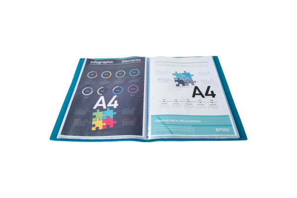 EXACOMPTA Sichtbuch A4 8533E grün 30 Taschen