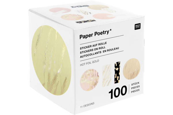 RICO DESI Packaging Sticker 302629 In the Meadow 100 Stück