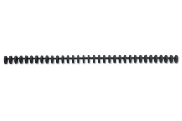GBC Binderücken 16mm A4 387357E schwarz, 34 Ringe 50 Stück