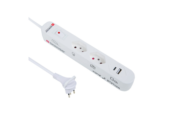 SKROSS Home Station USB-C Retail wht 69.21350 2x T13,1x USB-C + 1x USB-A